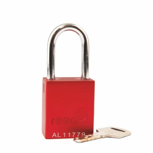These Aluminium bodied safety padlocks are unique in having lock numbers engraved on the padlock body and both keys as standard to make safe padlock control systems easier to implement.